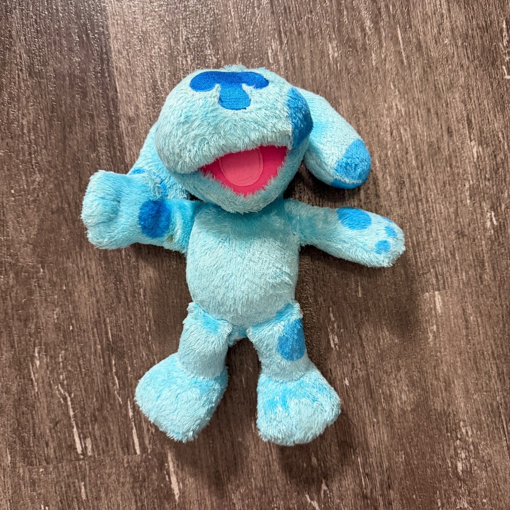 Vintage Blues Clues Plush Toy Blue Dog Fisher Price 2006 Talking Stuffed Animal